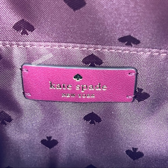 Kate Spade Natalia Burgundy Mini Convertible Leather Backpack - Picture 9 of 12